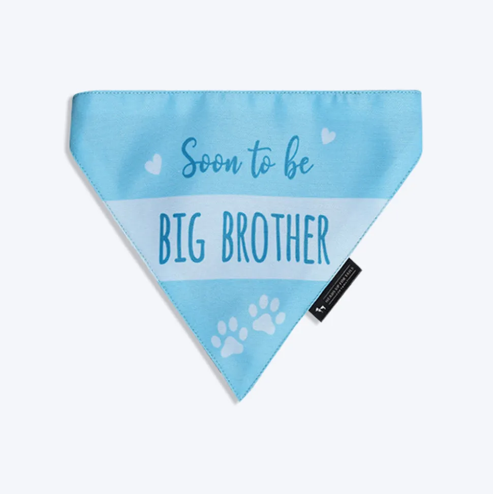 HUFT Made to Order Soon To Be Big Brother / Sister Printed Dog Bandana