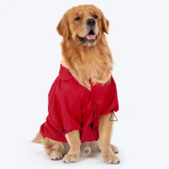 HUFT Magical Mist Dog Raincoat - Red