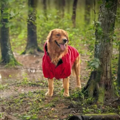 HUFT Magical Mist Dog Raincoat - Red