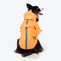 HUFT Magical Mist Raincoat With Harness Opening For Dog - Orange