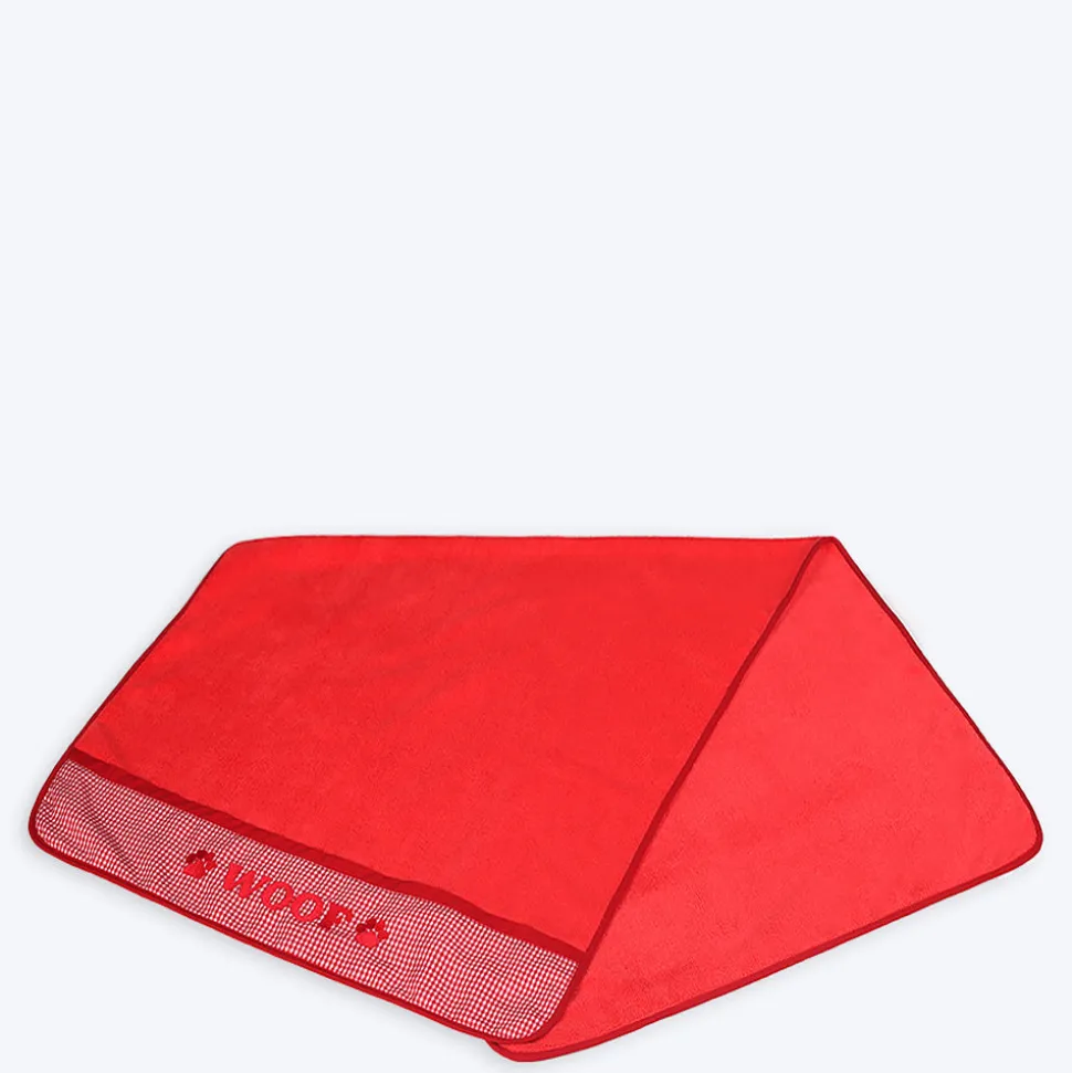 HUFT Microfibre Towel For Dogs & Cats - Red