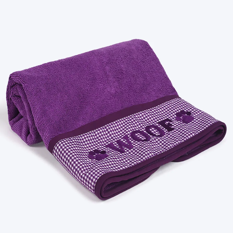 HUFT Microfibre Towel for Dogs - Mauve