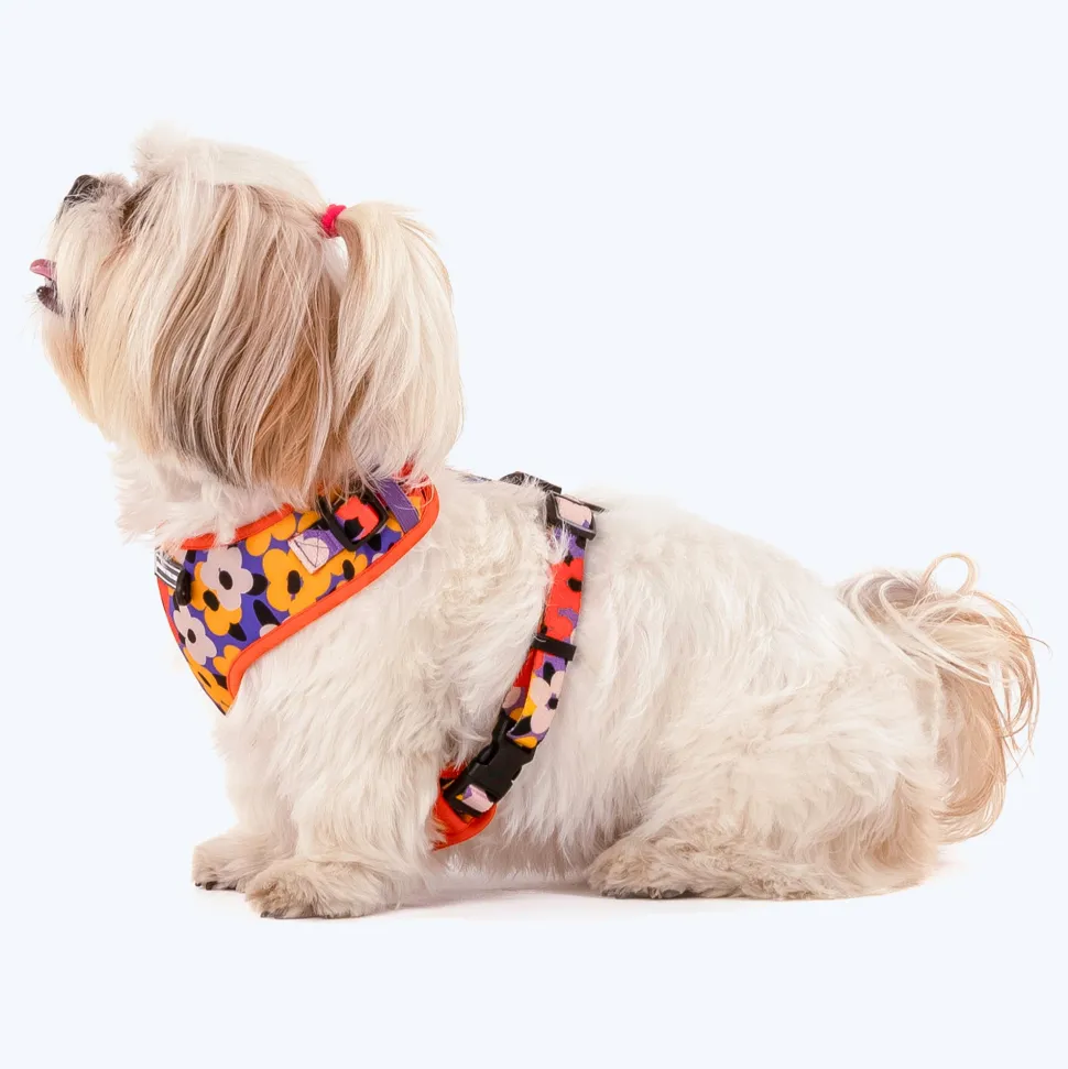 HUFT Misfit Meadow Adjustable Dog Harness - Purple
