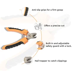 HUFT Nail Cutter for Dogs with Safety Guard