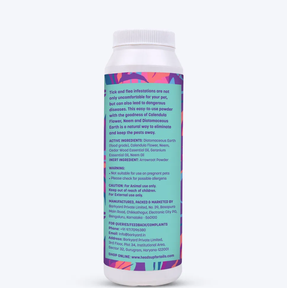 HUFT Natural Anti Tick and Flea Powder for Dogs & Cats - 100 g