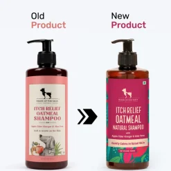 HUFT Natural Itch Relief Oatmeal Shampoo For Dog - Apple Cider Vinegar & Aloe Vera