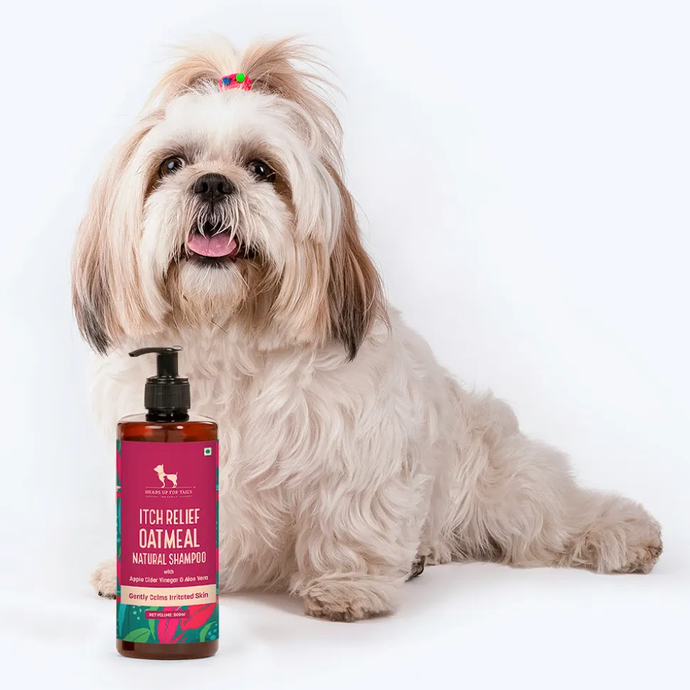 HUFT Natural Itch Relief Oatmeal Shampoo For Dog - Apple Cider Vinegar & Aloe Vera