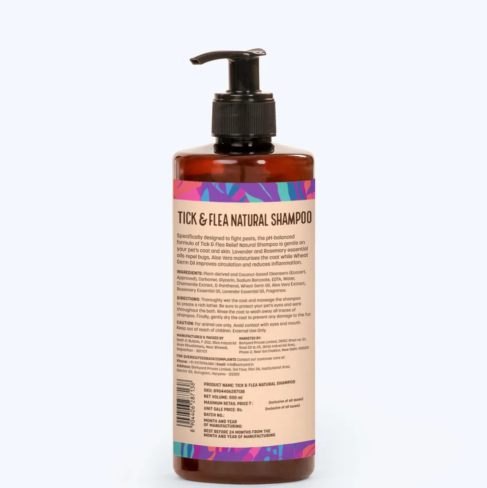 HUFT Natural Tick & Flea Repellent Shampoo For Dog