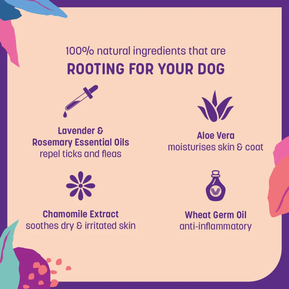 HUFT Natural Tick & Flea Repellent Shampoo For Dog