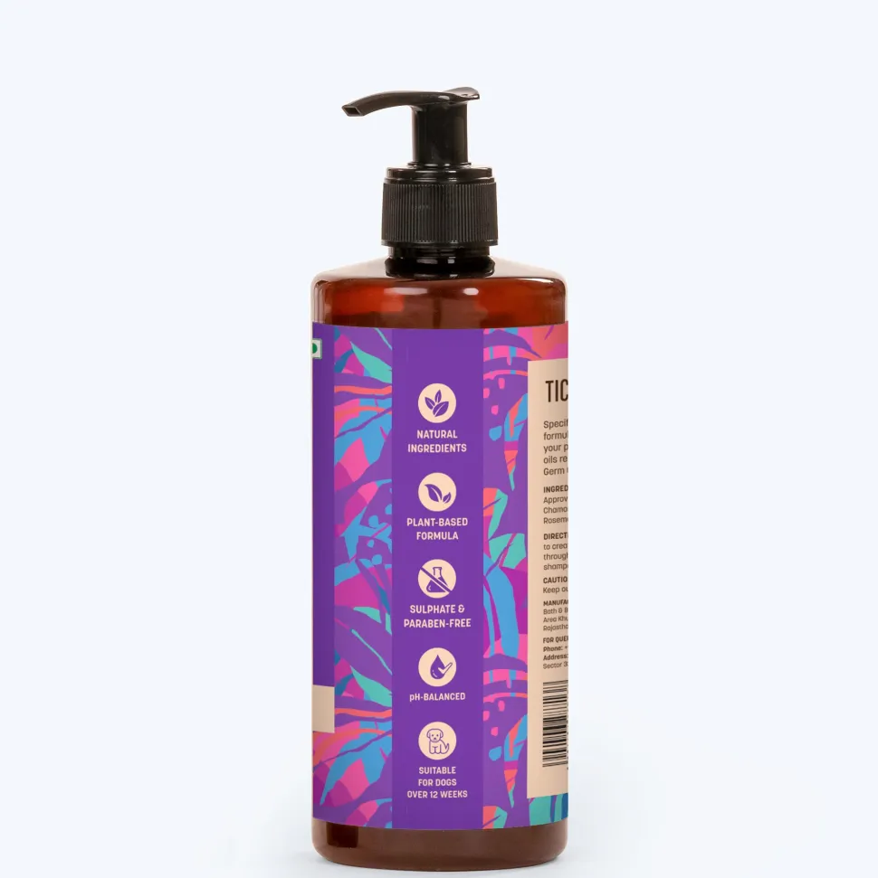 HUFT Natural Tick & Flea Repellent Shampoo For Dog