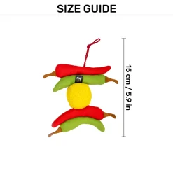 HUFT No-Nazar Crinkly Dog Toy - Multicolor