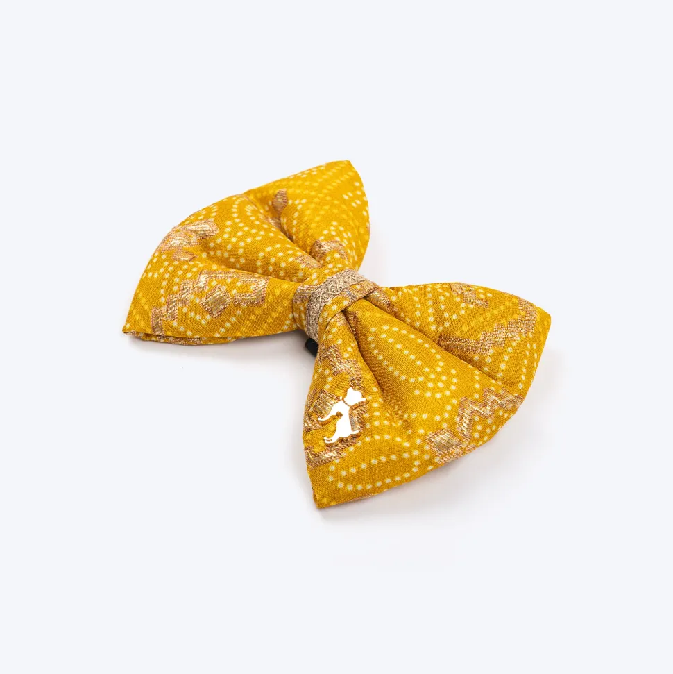 HUFT Noori Bow Tie For Dog - Yellow