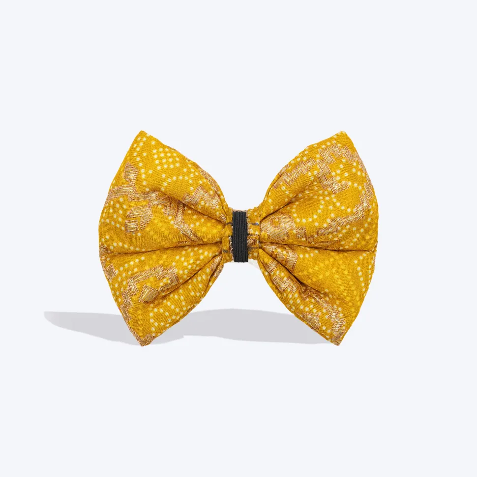 HUFT Noori Bow Tie For Dog - Yellow