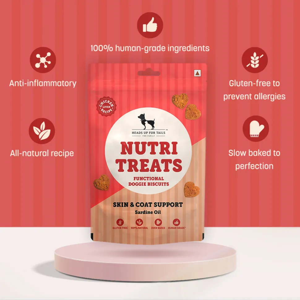 HUFT Nutri Treats For Dogs - Skin & Coat Support - 150 g