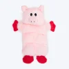 HUFT Oink-a-lot Squeaky Plush Toy For Dog - Pink