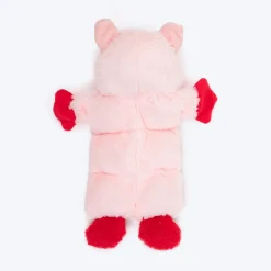 HUFT Oink-a-lot Squeaky Plush Toy For Dog - Pink