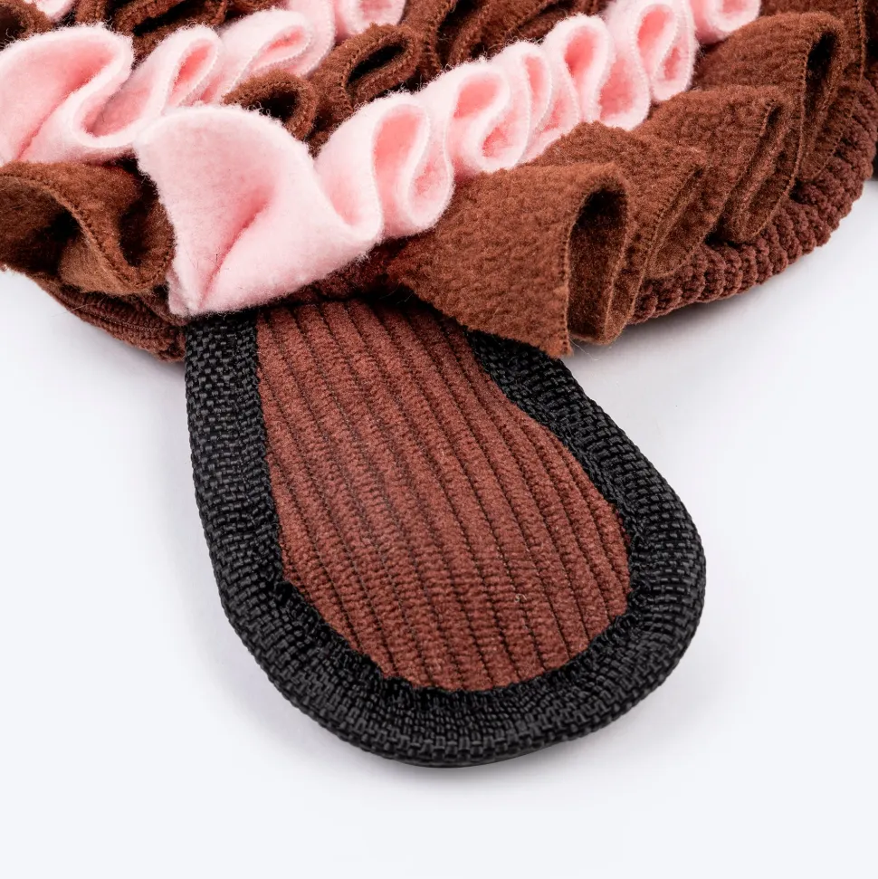 HUFT Ollie the Owl Snuffle Toy for Dog - Pink & Brown