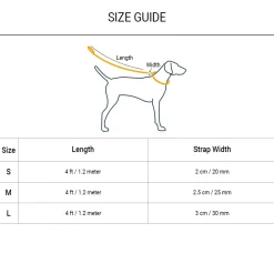 HUFT Pastel Pawprint Rain Friendly Dog Leash - Blue - 1.2 m