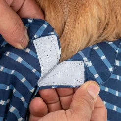 HUFT Pawdhani Lehriya Kurta For Dog - Blue