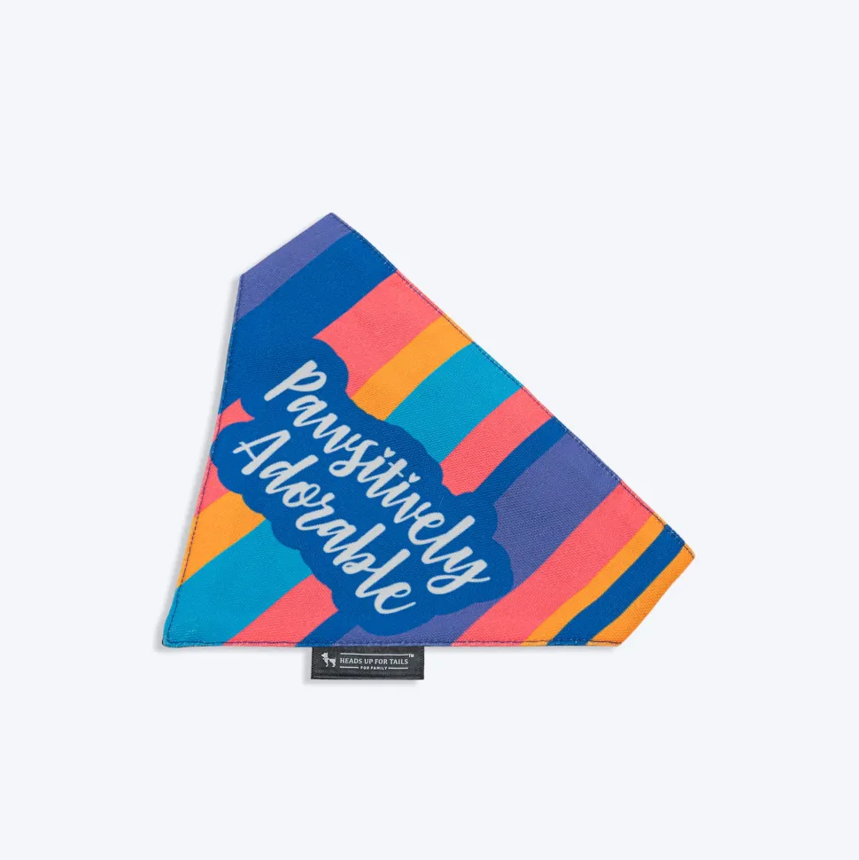 HUFT Pawsitively Adorable Printed Dog Bandana - Multicolour