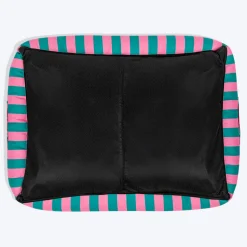 HUFT Pawsome Blossom Lounger Bed For Dog - Green & Pink