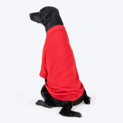 HUFT Paws Polo T-Shirt For Dog - Red