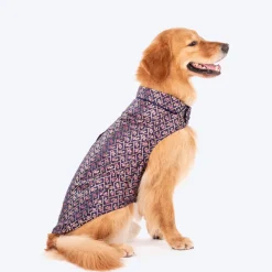 HUFT Petals & Pyaar Brocade Sherwani For Dog & Cat - Navy Blue
