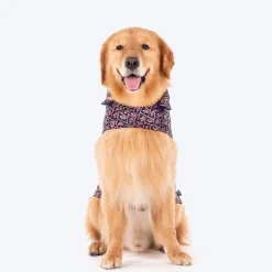 HUFT Petals & Pyaar Brocade Sherwani For Dog & Cat - Navy Blue
