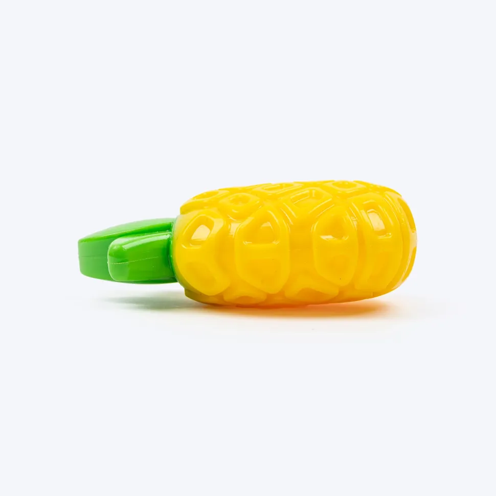 HUFT Pineapple Pop Chew Toy For Dog - Yellow