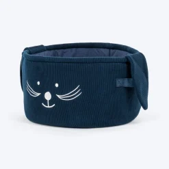 HUFT Playtime Toy Basket For Dog & Cat - Navy
