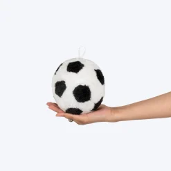 HUFT Plush Floofball With Squeaker For Dog - Black & White