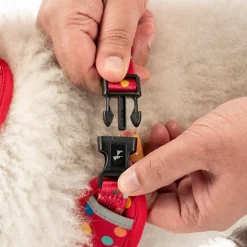 HUFT Polka Play Adjustable Harness For Dog - Red