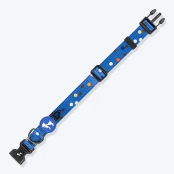 HUFT Polka Play Collar For Dog - Blue