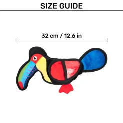 HUFT Polly The Parrot Plush Toy For Dog - Multicolor