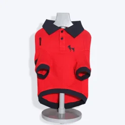 HUFT Polo T-Shirt For Dog - Red