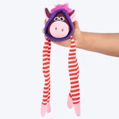 HUFT Pretty Piggie Plush Toy For Dog - Red & White