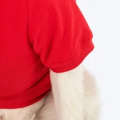 HUFT Pretty Pupper Printed T-Shirt For Dog - Red