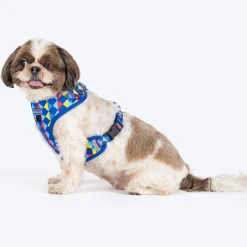 HUFT Prism Patterns Adjustable Harness For Dog - Blue