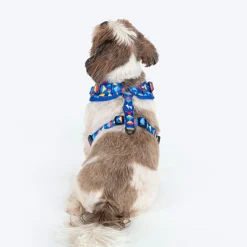 HUFT Prism Patterns Adjustable Harness For Dog - Blue