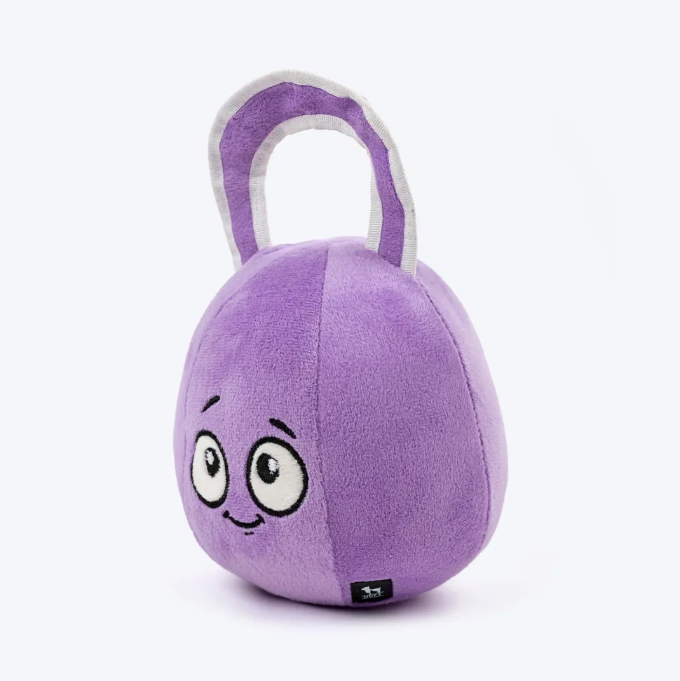 HUFT Pumped Puppers Squeaky Plush Toy For Dog - Purple