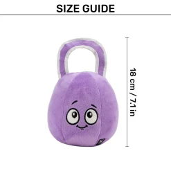 HUFT Pumped Puppers Squeaky Plush Toy For Dog - Purple