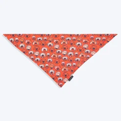 HUFT Pupper Parade Knot Bandana For Dog - Orange