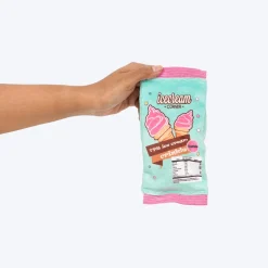 HUFT Pupscoop Crinkly Toy For Dog - Light Turquoise & Pink