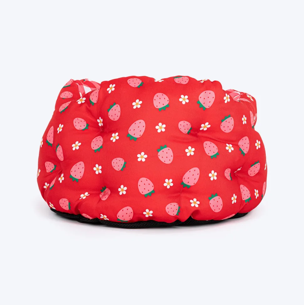 HUFT Purrfect Perch Bed For Cat & Puppy - Red and Pink