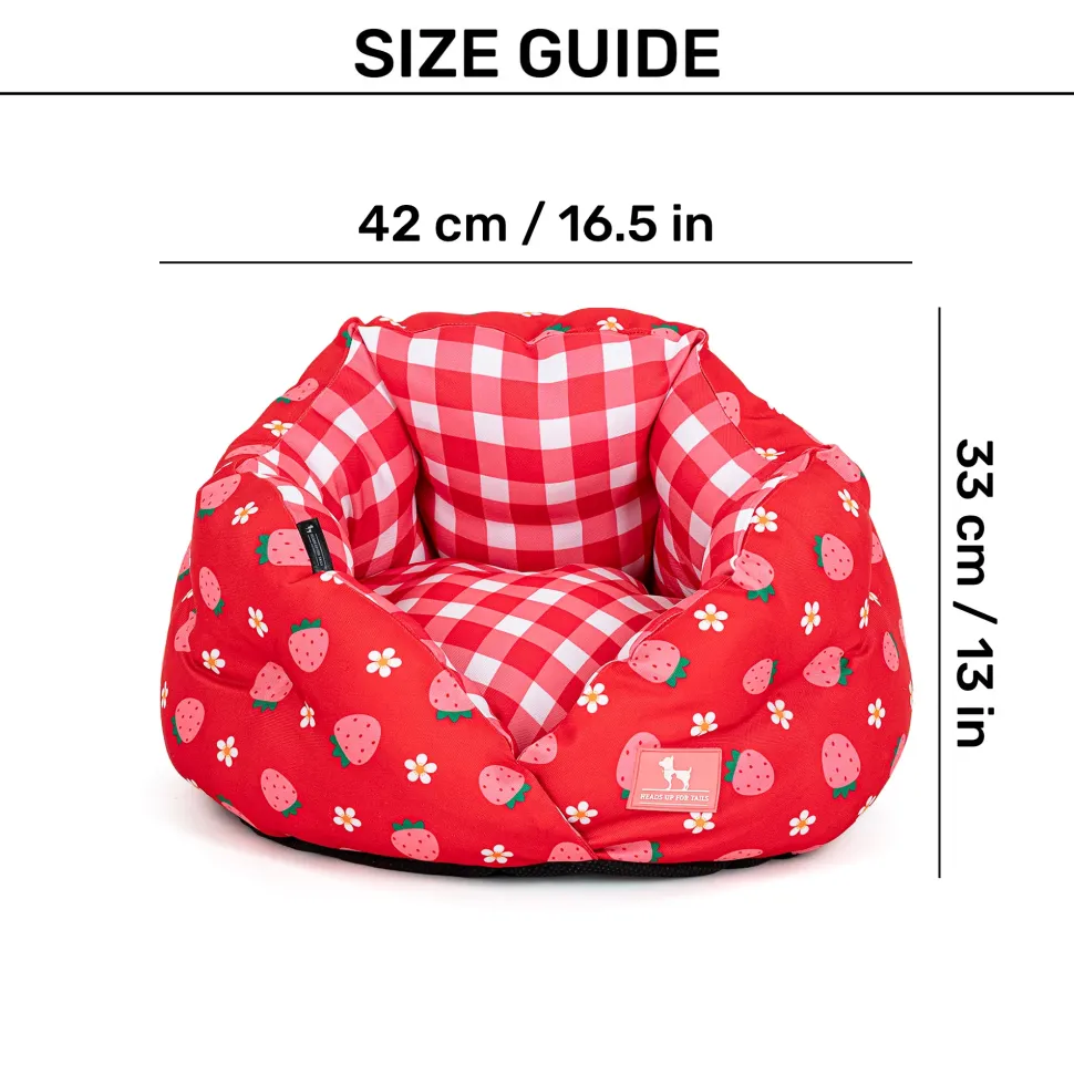 HUFT Purrfect Perch Bed For Cat & Puppy - Red and Pink