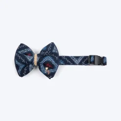 HUFT Rang Riwaz Bow Tie With Strap For Dog - Blue