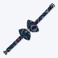 HUFT Rang Riwaz Bow Tie With Strap For Dog - Blue