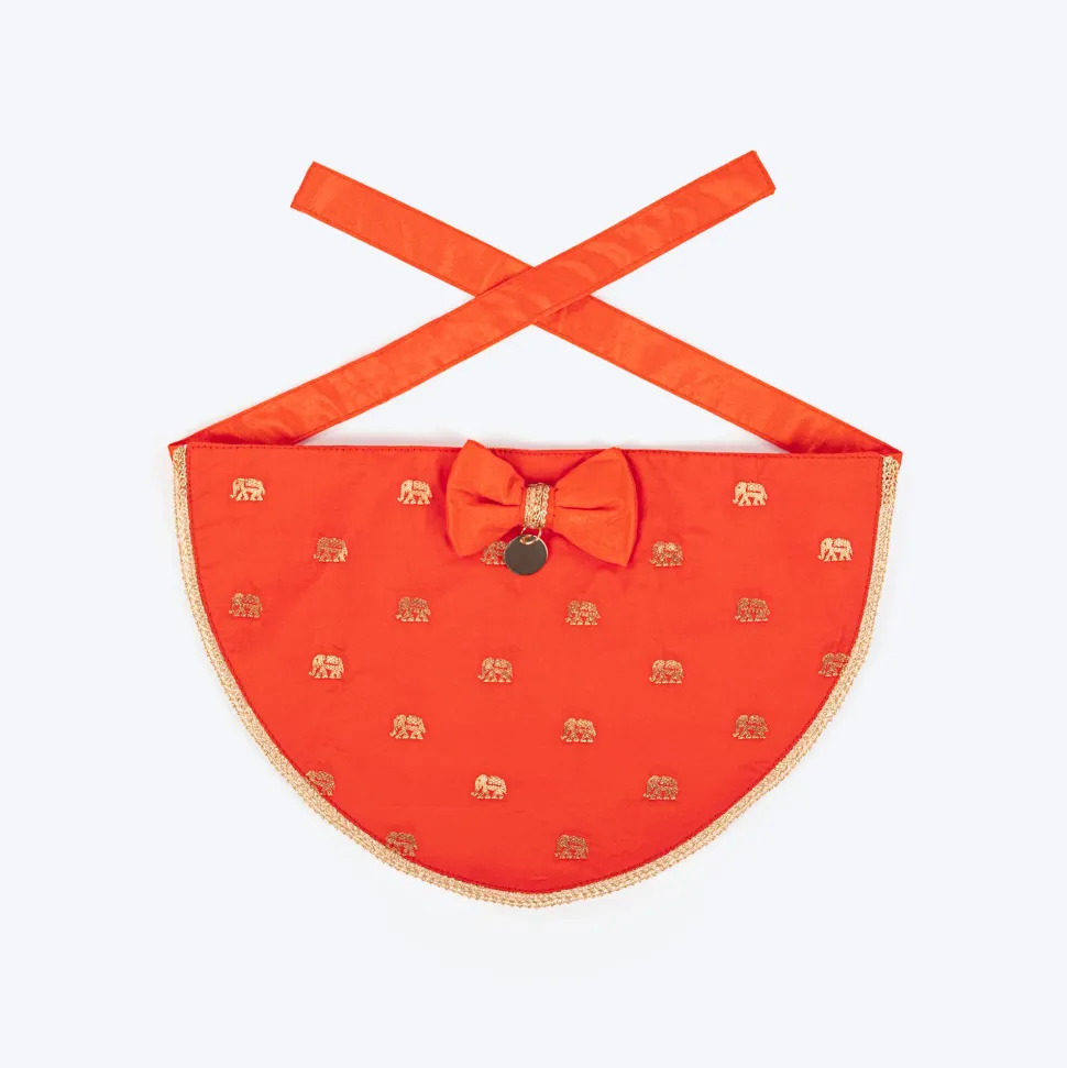 HUFT Royal Elephant Bandana For Dog - Orange