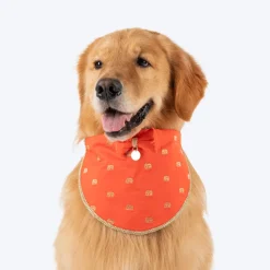 HUFT Royal Elephant Bandana For Dog - Orange