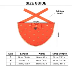 HUFT Royal Elephant Bandana For Dog - Orange